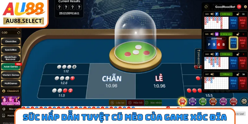 Sức hấp dẫn tuyệt cú mèo của game xóc đĩa